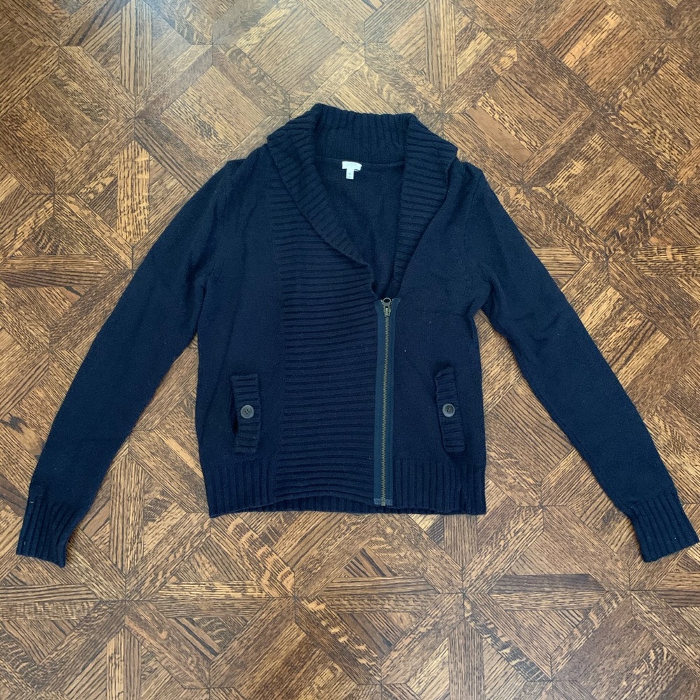J CREW navy sweater